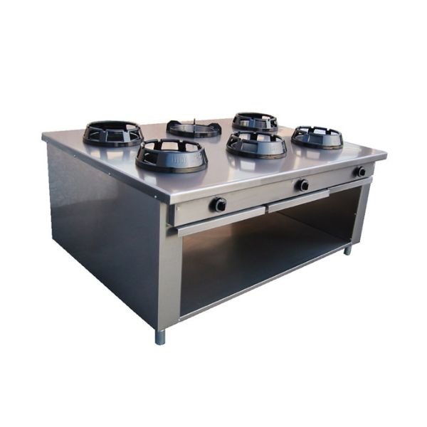 Six-Burner-Chinese-Gas-Range