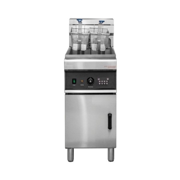 Standing-Electric-Deep-Fryer-16-Liter-2-Basket