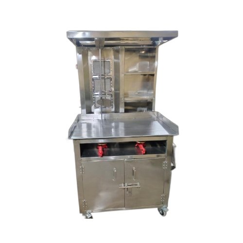 Stainless Steel Big Cabinet Shawarma Machine 3