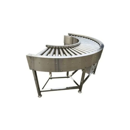 Curved-Food-Roller-Conveyor