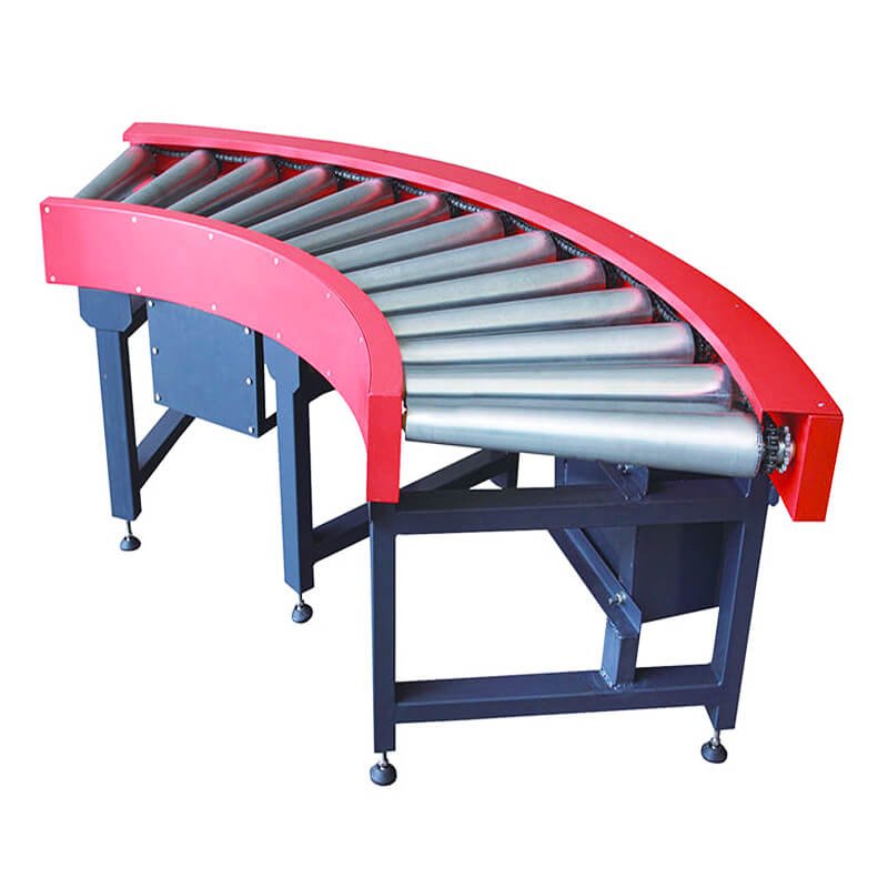 Curved-Food-Roller-Conveyor